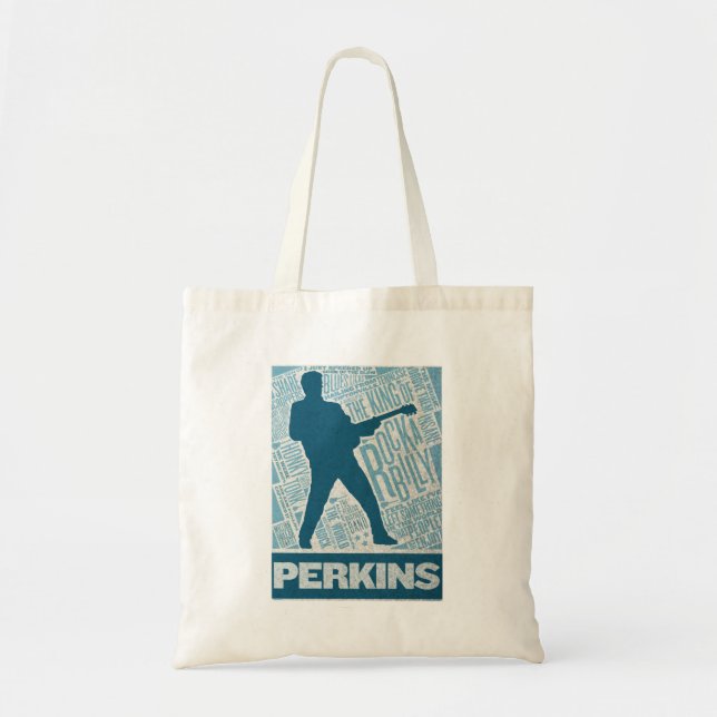 Million Dollar Quartet Perkins Type Tote Bag (Front)