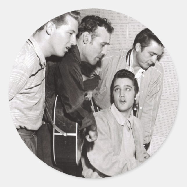 Million Dollar Quartet Photo Classic Round Sticker (Front)