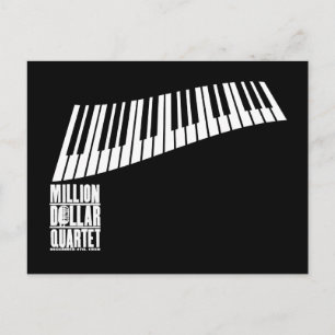 Million Dollar Quartet Piano - White Postcard