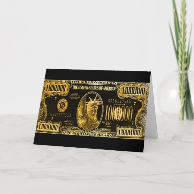 Million Dollar Wishes Card (Front)