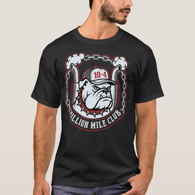 Million Mile Club Trucker Gift T-Shirt (Front)