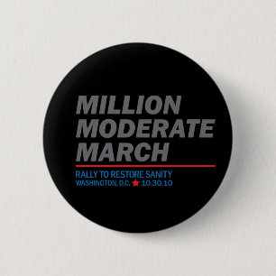 Million Moderate March 6 Cm Round Badge