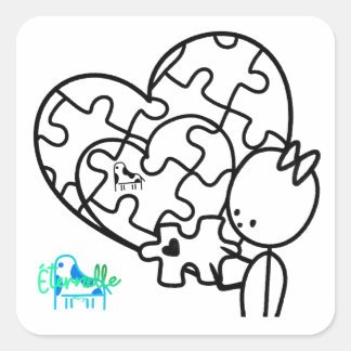 Million Piece Jigsaw Square Sticker