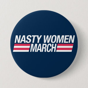 Million Women March button badge