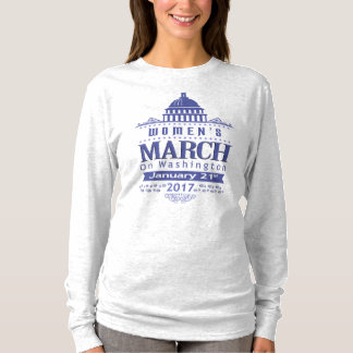 Million Women's March on Washington 2017 Blue Grey T-Shirt