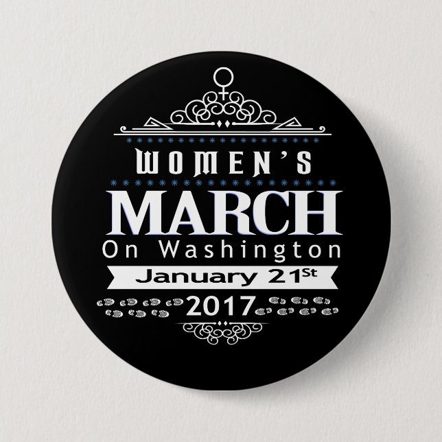 Million Womens March on Washington 2017 Button Pin (Front)