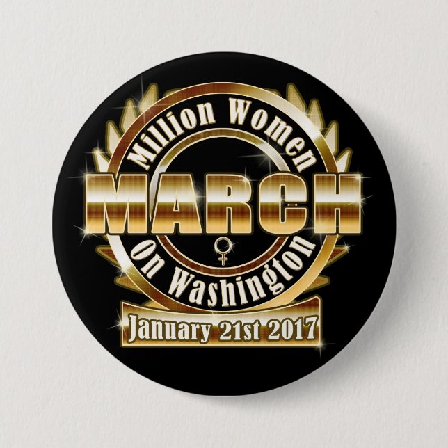Million Womens March on Washington 2017 Lg. Button (Front)