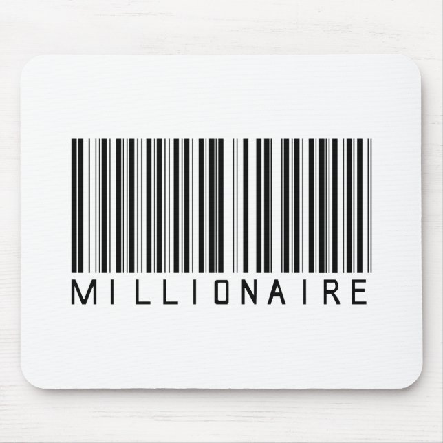 Millionaire Bar Code Mouse Mat (Front)