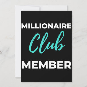 Millionaire Club Member Thank You Card