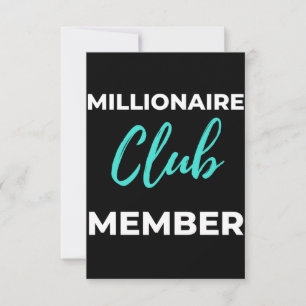 Millionaire Club Member Thank You Card