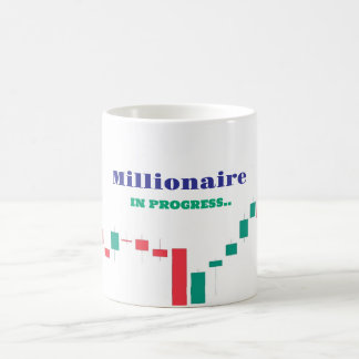 Millionaire In Progress Trader Ceramic Mug, Stock  Coffee Mug