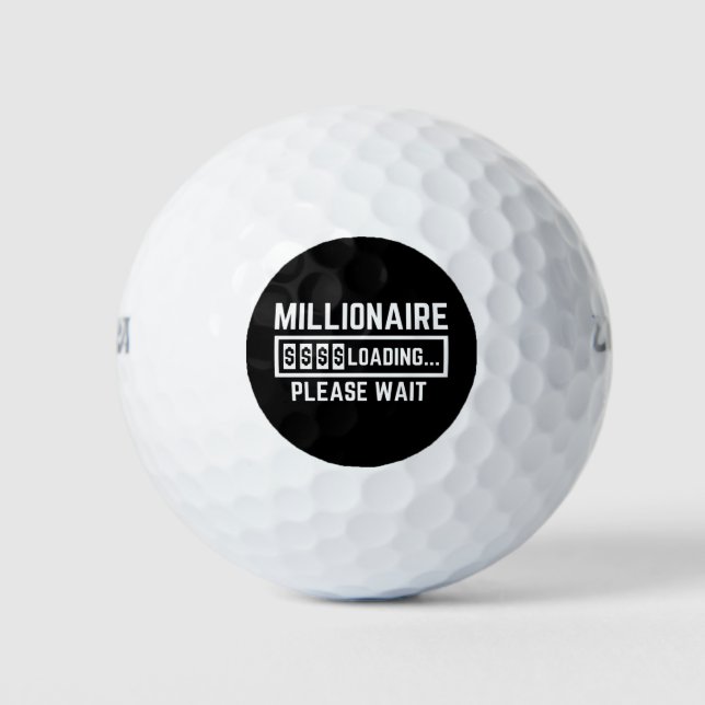 Millionaire Loading Please Wait Golf Balls (Front)