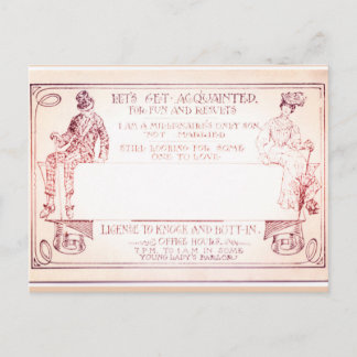 Millionaire Victorian Calling Card