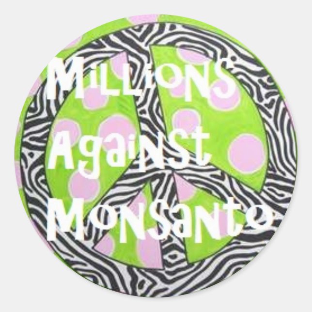 Millions Against Monsanto Stickers (Front)