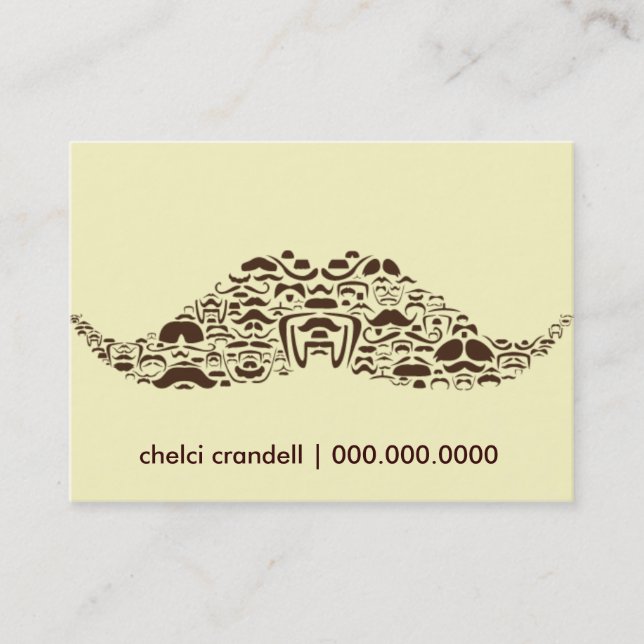 Millions of Moustaches Business Card (Front)