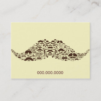 Millions of Moustaches Chubby Appointment Card