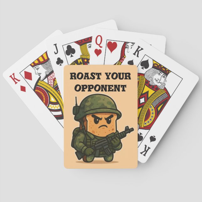 | Millitary Tost | Roast your oponent  Playing Cards (Back)