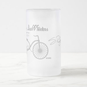 Mills DuoWheeler Co. Original Frosted Glass Beer Mug