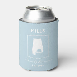 Mills Family Reunion 2025 Light Blue Can Cooler