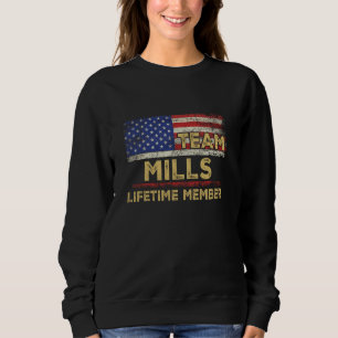 Mills Last Name Shirt Team Mills Lifetime Member