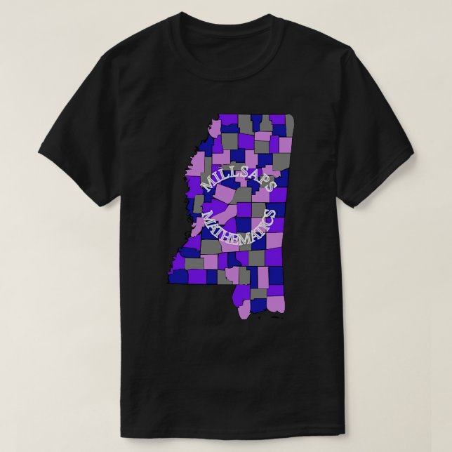 Millsaps math map Kids T-Shirt (Design Front)