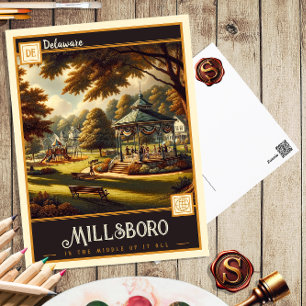 Millsboro, Delaware   Vintage Postcard