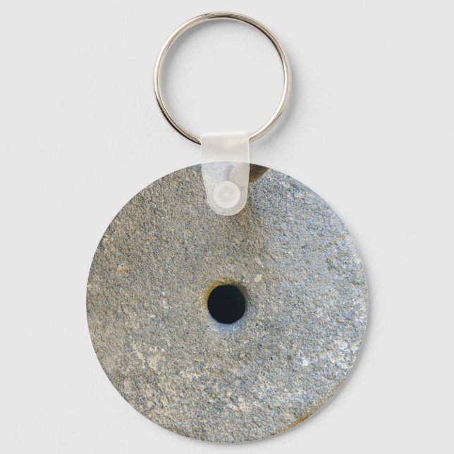 millstone mill stone flour wheat cereal bread grin key ring (Front)