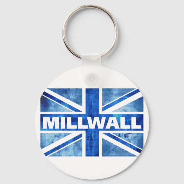 Millwall Union Flag Key Ring (Front)