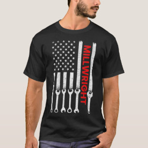 millwright American Flag millwright _1  T-Shirt