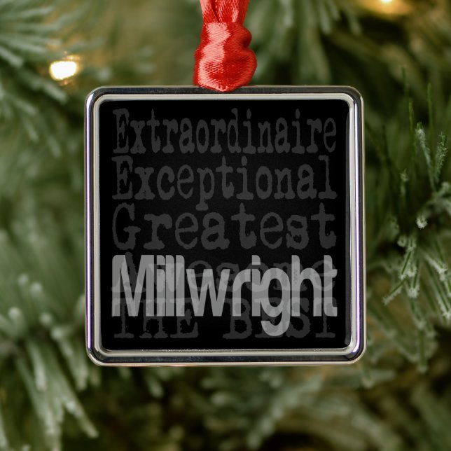 Millwright Extraordinaire Metal Ornament (Tree)