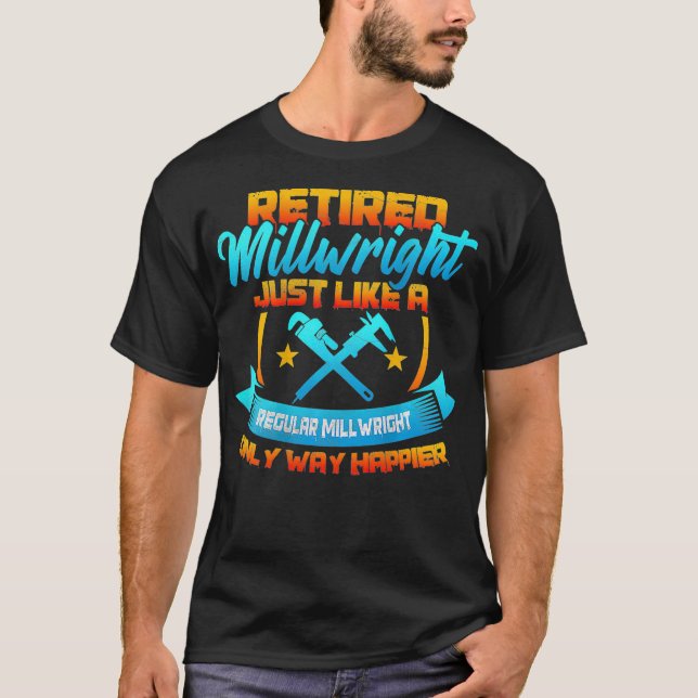 Millwright Image On Back Of Clothing _13  T-Shirt (Front)