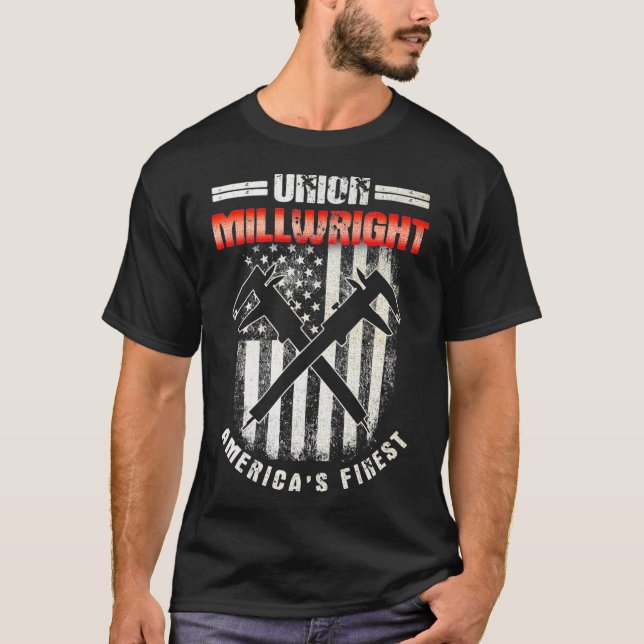 Millwright Image On Back Of Clothing Premium  T-Shirt (Front)