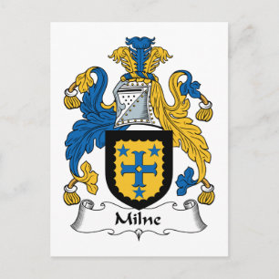 Milne Family Crest Postcard
