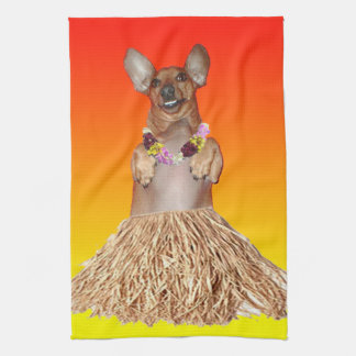 Milner The Dancing Dachshund Kitchen Towel