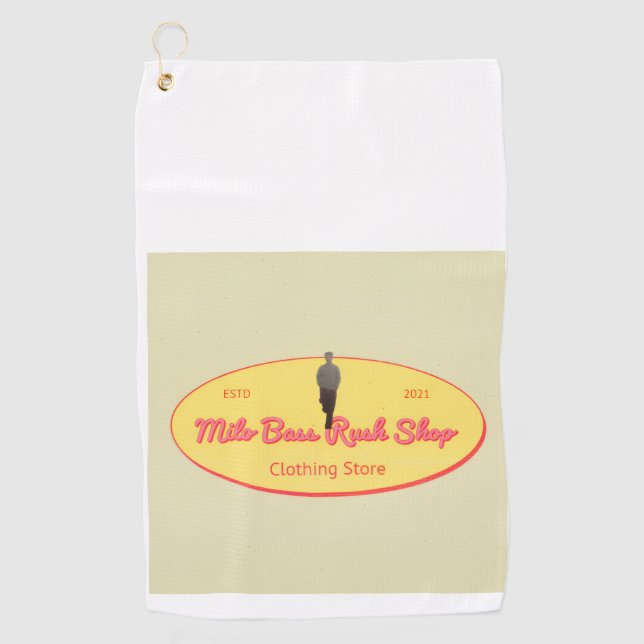Milo Bass Rush Shop golf ball Towel (Front)