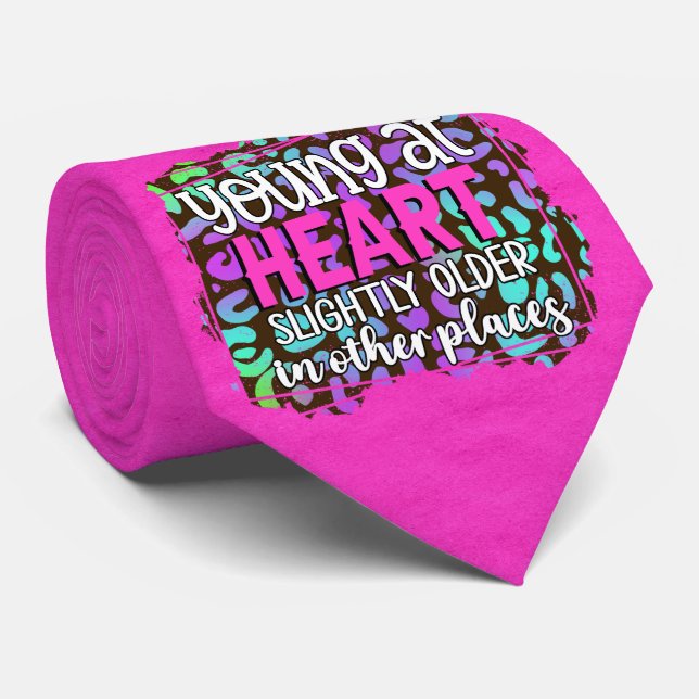 Milo Dale Young At Heart Pink Men's Necktie (Rolled)