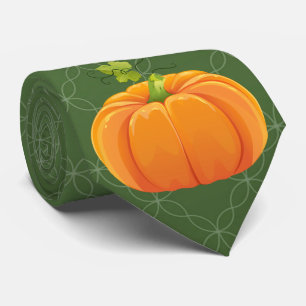 Milo Pumpkin Thanksgiving green Tie