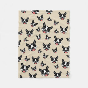 Milo The Boston Terrier Fleece Blanket