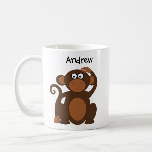 Milo the Monkey Custom Cartoon Children's Mug