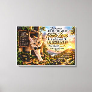 Milo Zone to Destiny Christian Faith Inspirational Canvas Print