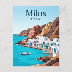 Milos Greece Postcard