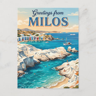Milos Greece Postcard