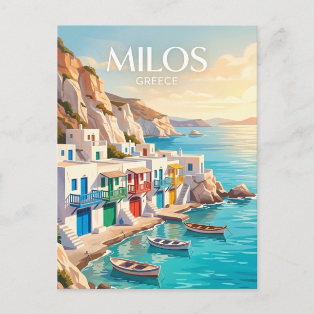 Milos Greece Postcard (Front)