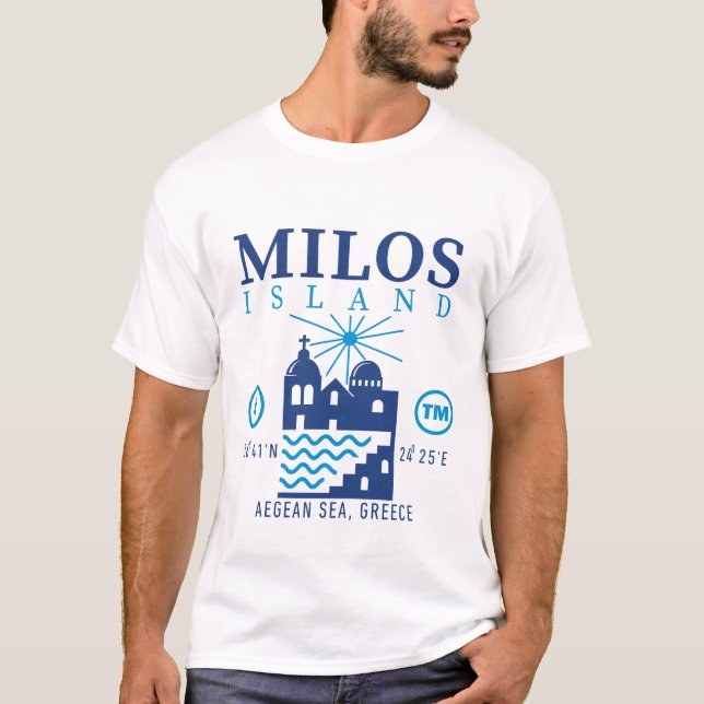 Milos Greece T-Shirt (Front)