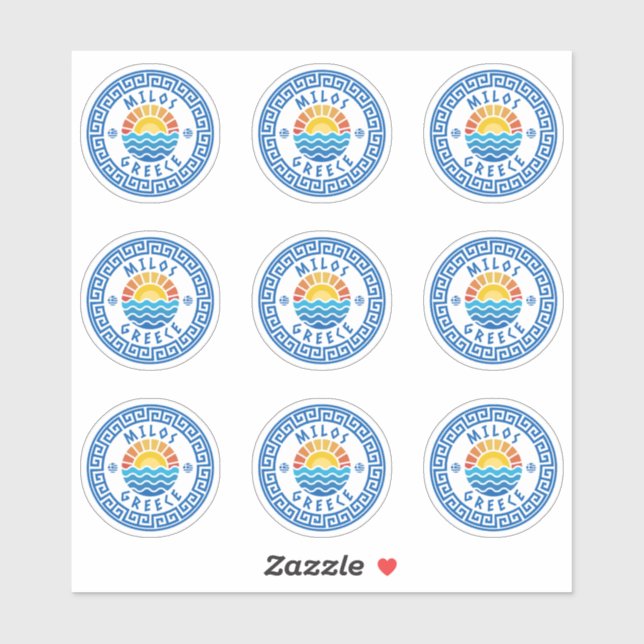 Milos Island, Greece Multiple Pack Sticker (Sheet)