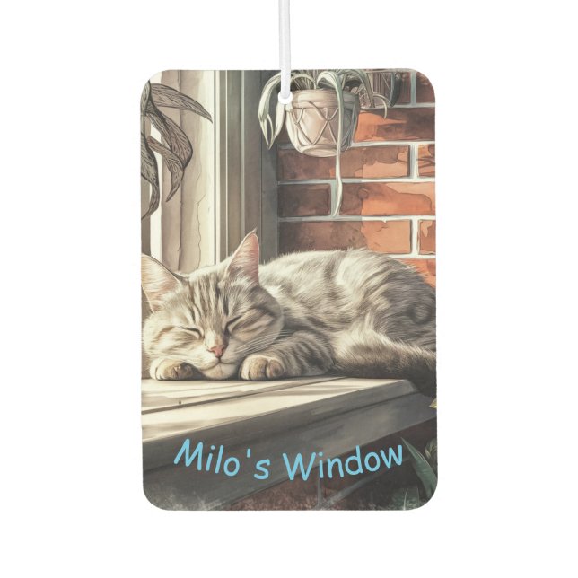 Milo's Window: The Perfect Place to Dream Car Air Freshener (Front)