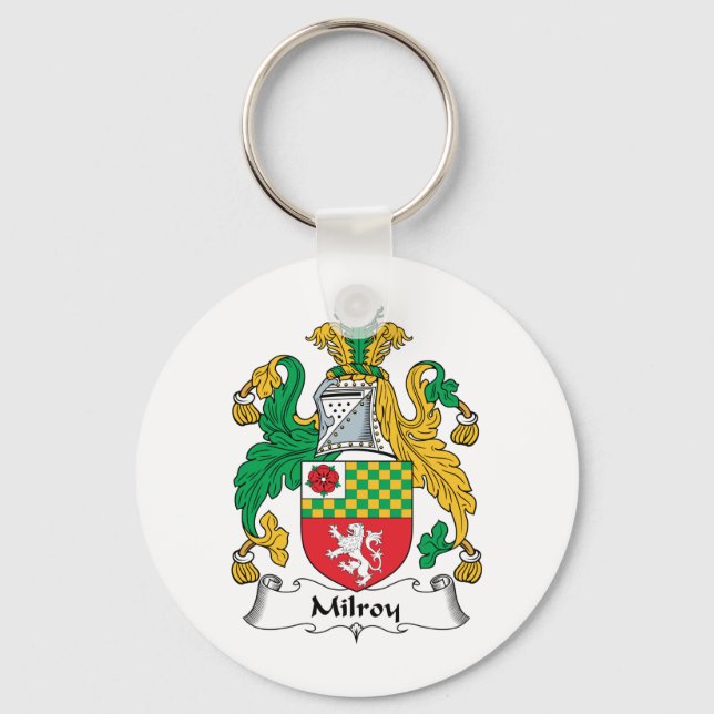 Milroy Family Crest Key Ring (Front)