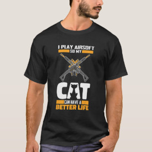 Milsim Cat Gun - Rifle Airsoft T-Shirt