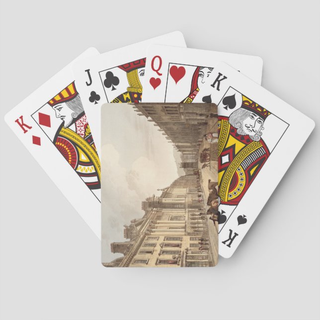 Milsom Street, from 'Bath Illustrated by a Series Playing Cards (Back)