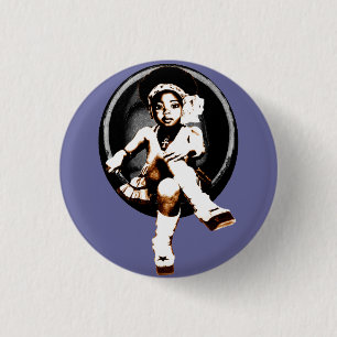 Miltant Toddler Girl: Soul Egg 3 Cm Round Badge